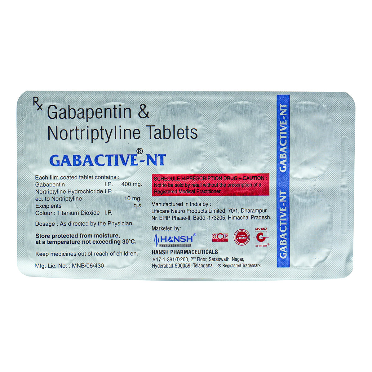 Gabactive-NT Tablet 10's, Pack of 10 TabletS Gabactive-NT Tablet 10's, Pack of 10 TabletS