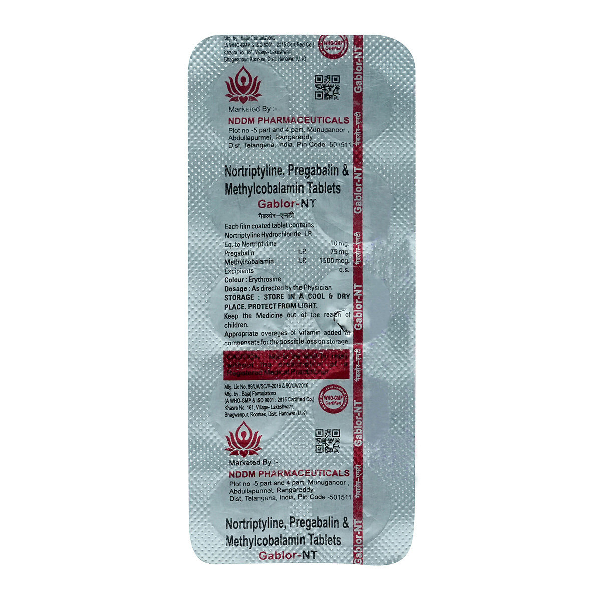 Gablor-NT Tablet 10's, Pack of 10 TabletS Gablor-NT Tablet 10's, Pack of 10 TabletS