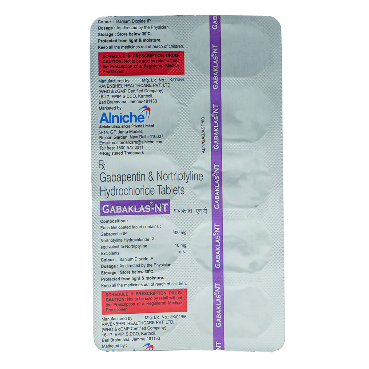 Gabaklas-NT Tablet 10's, Pack of 10 TABLETS Gabaklas-NT Tablet 10's, Pack of 10 TABLETS