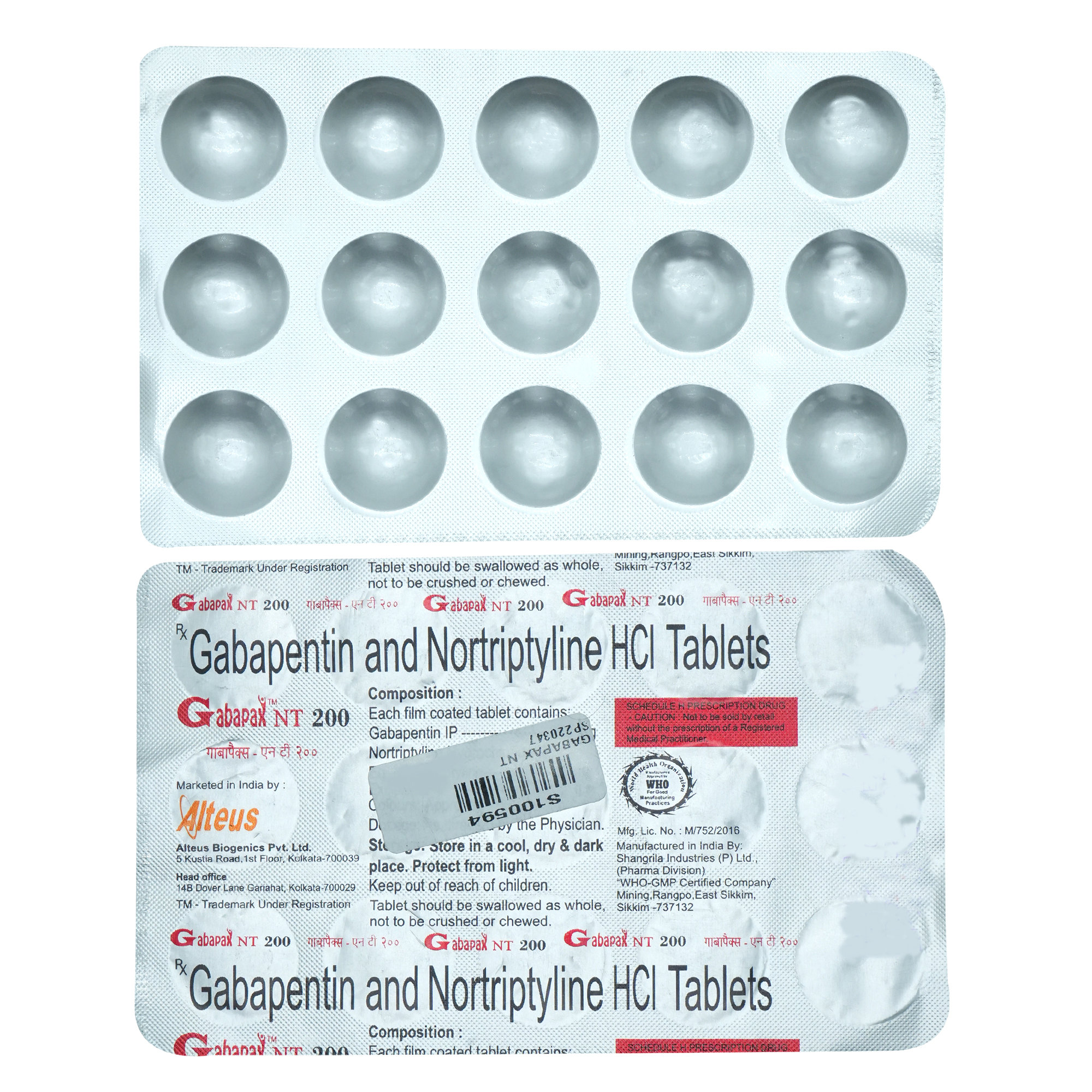 Gabapax NT 200 Tablet 15's, Pack of 15 TABLETS Gabapax NT 200 Tablet 15's, Pack of 15 TABLETS
