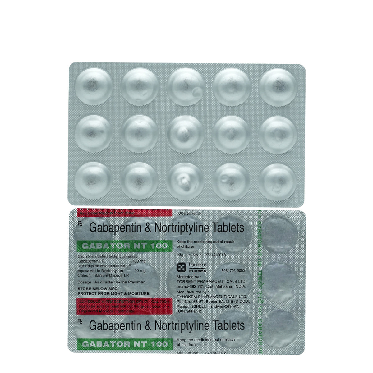 Gabator NT 100 Tablet 15's, Pack of 15 TABLETS Gabator NT 100 Tablet 15's, Pack of 15 TABLETS