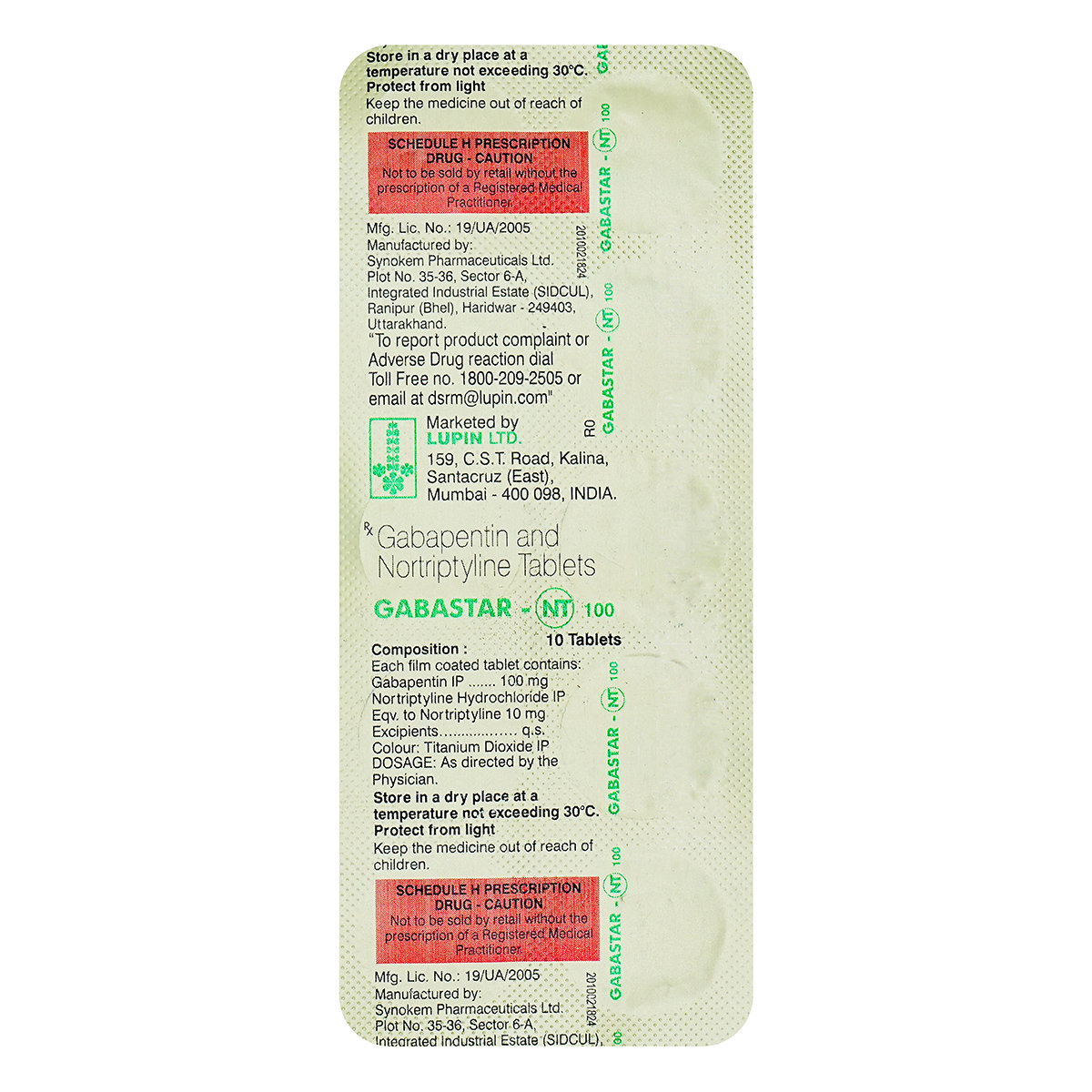 Gabastar-NT 400 Tablet 10's, Pack of 10 TABLETS Gabastar-NT 400 Tablet 10's, Pack of 10 TABLETS