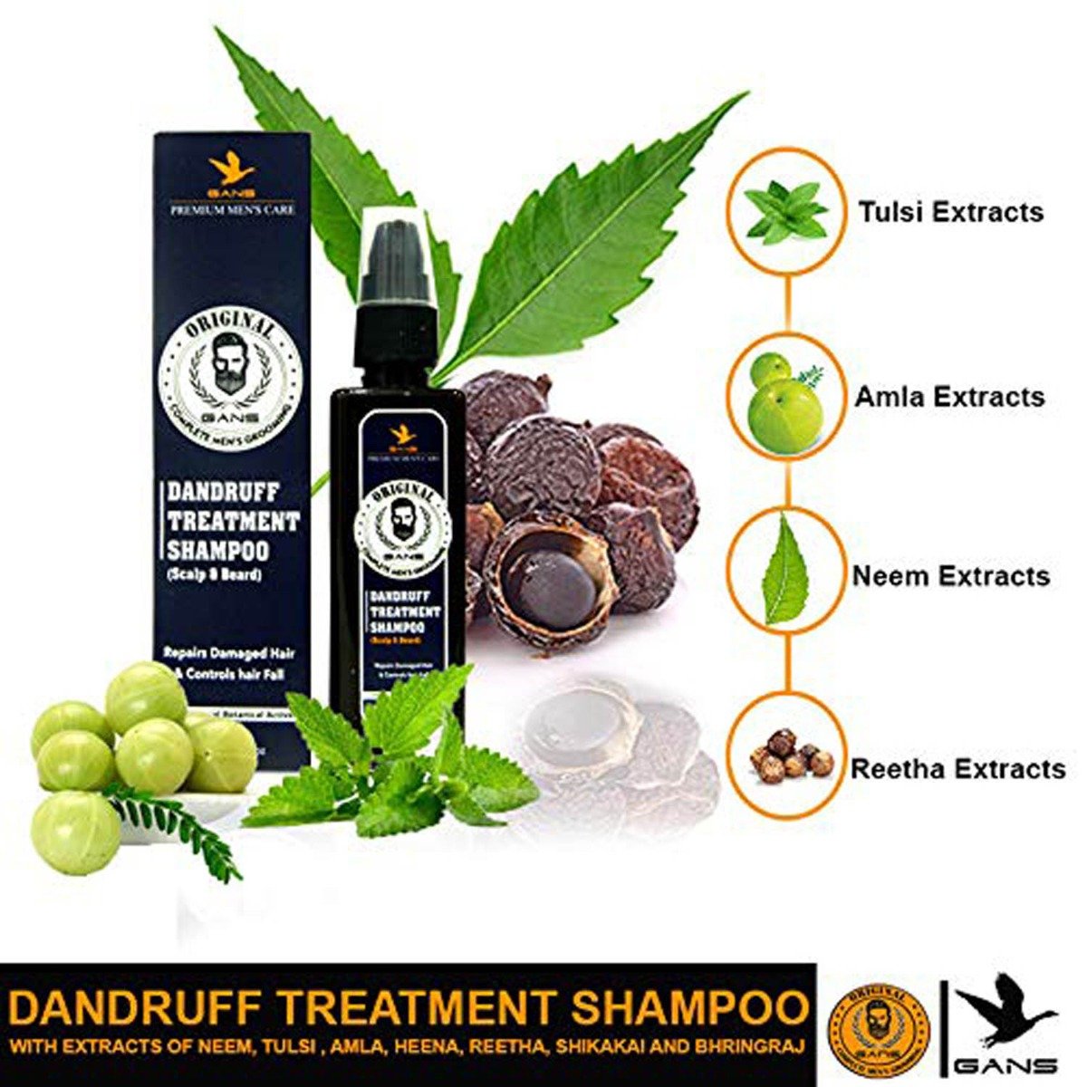Gans Dandruff Treatment Shampoo, 100 ml, Pack of 1 Gans Dandruff Treatment Shampoo, 100 ml, Pack of 1
