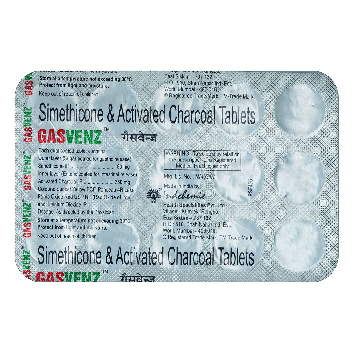 Gas Venz Tablet 15's, Pack of 15 Gas Venz Tablet 15's, Pack of 15