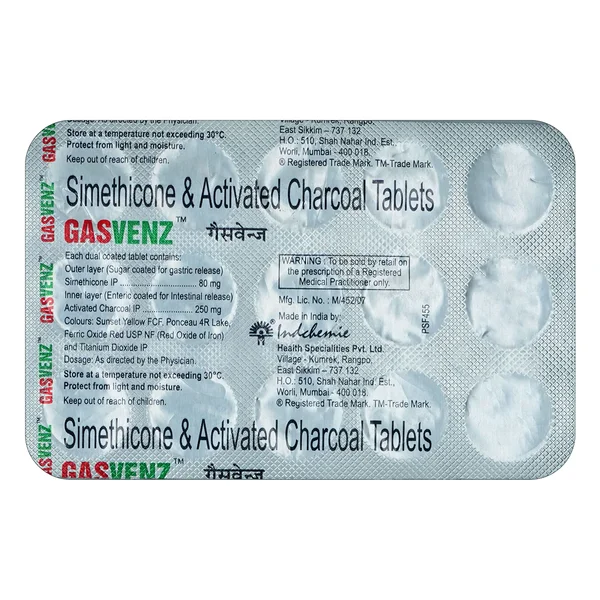 Gas Venz Tablet 15's, Pack of 15