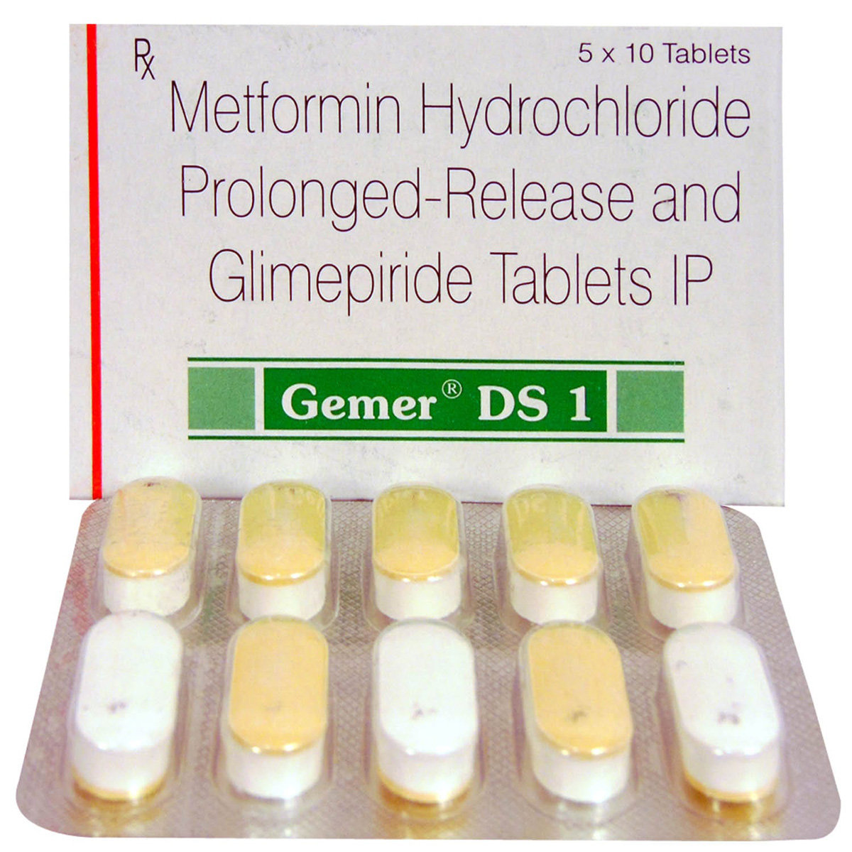 Gemer DS 1 Tablet 10's, Pack of 10 TABLETS Gemer DS 1 Tablet 10's, Pack of 10 TABLETS