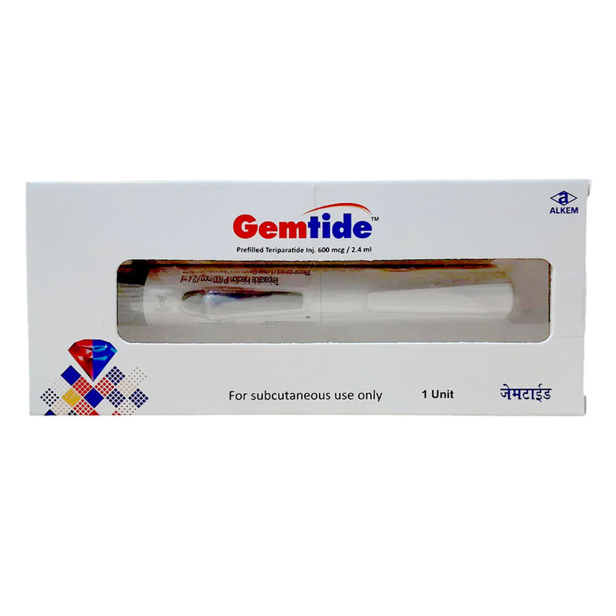 Buy Gemtide 600 Disposable Fixed Multi-Dose Device Pen 2.4 ml Online