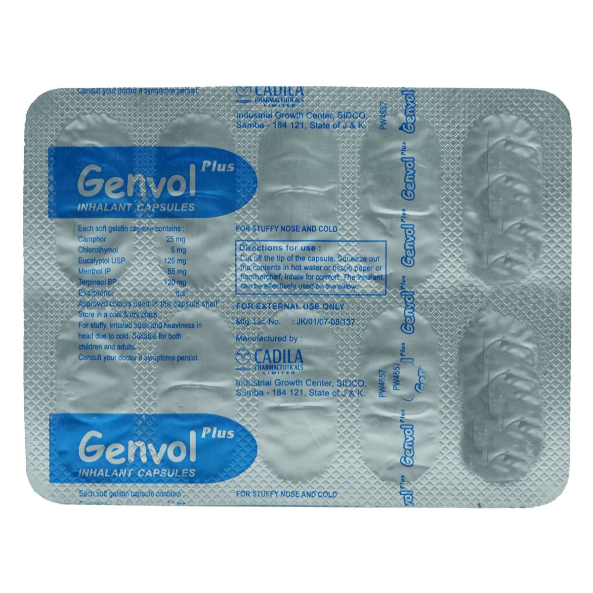 Buy Genvol Plus, 10 Capsules Online