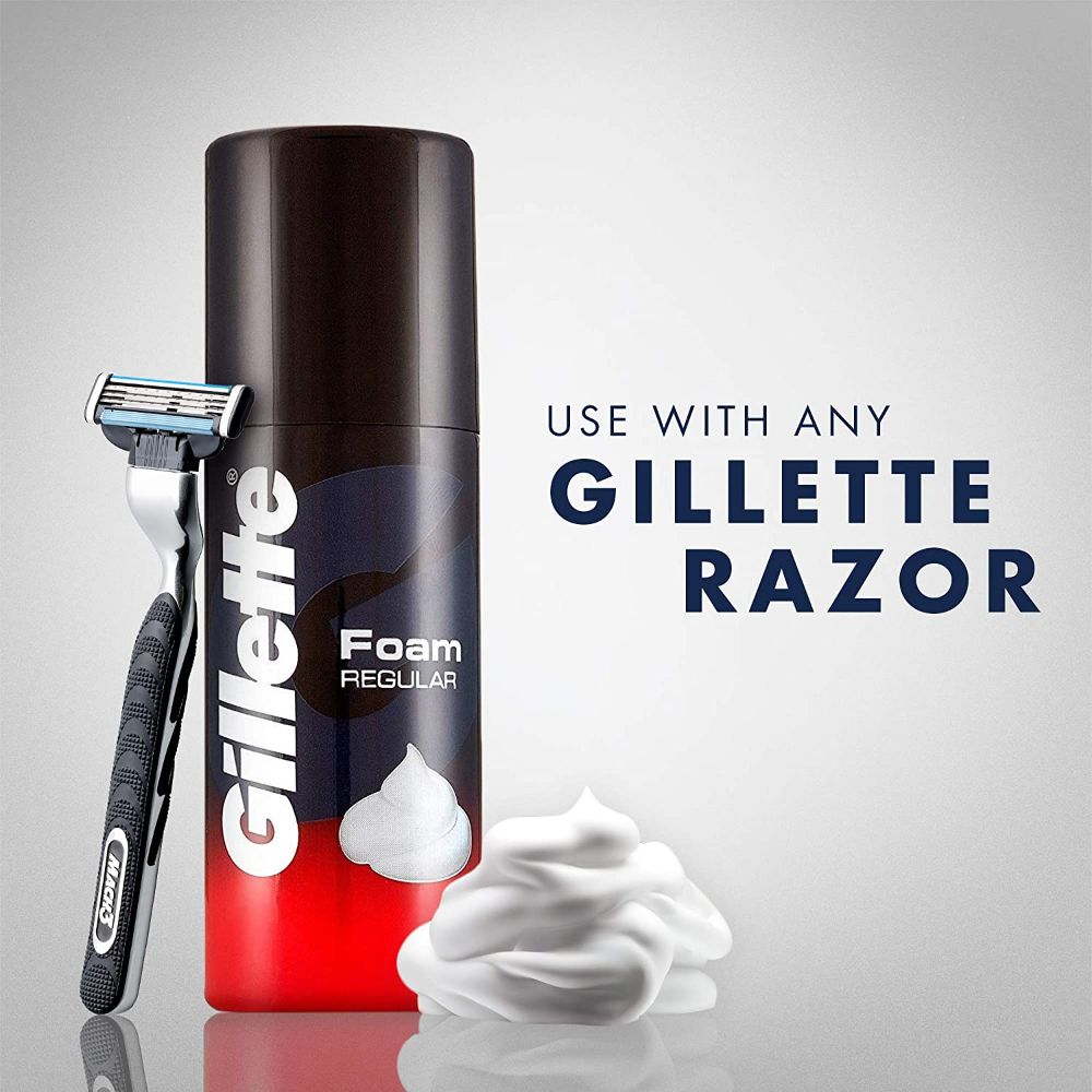 Gillette Classic Regular Pre Shave Foam, 196 gm, Pack of 1 Gillette Classic Regular Pre Shave Foam, 196 gm, Pack of 1