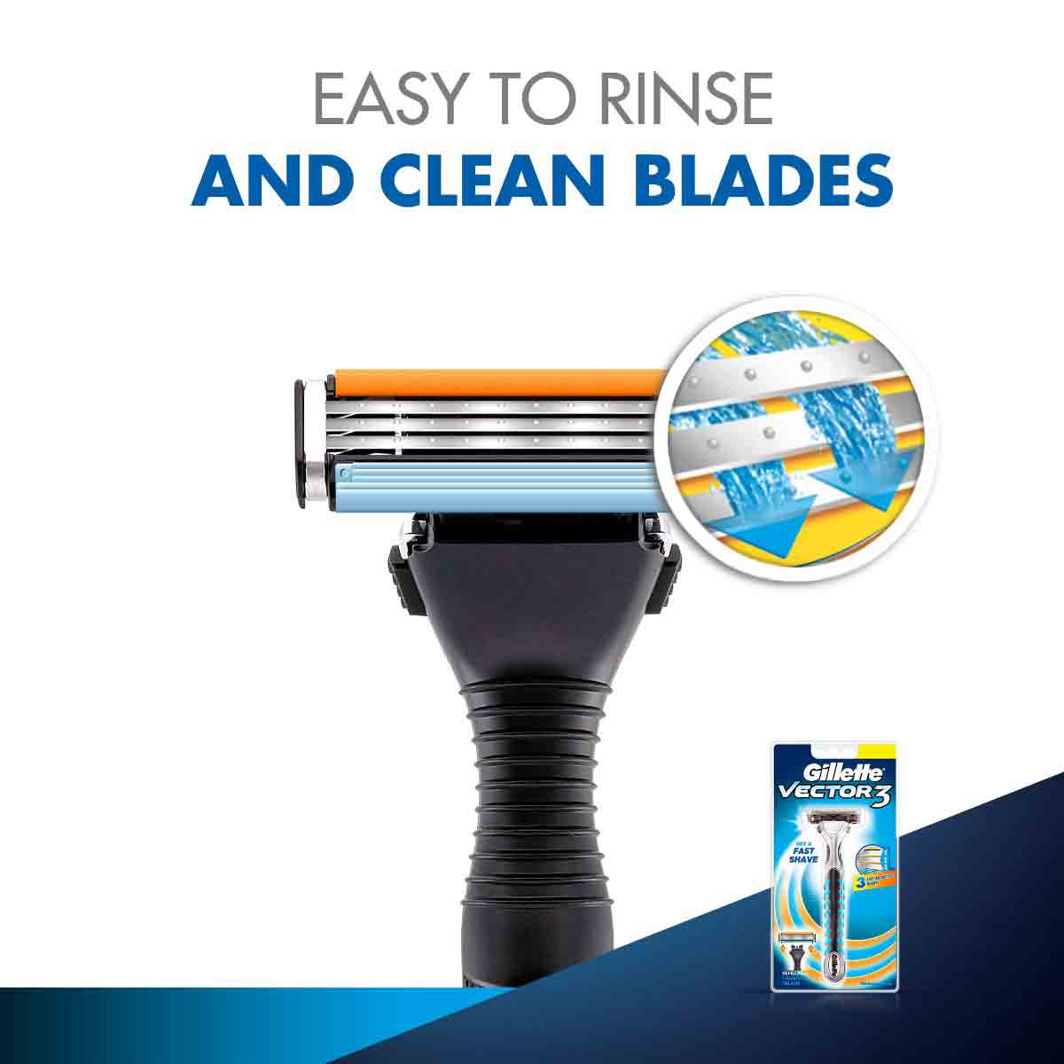 Gillette Vector 3 Razor, 1 Count, Pack of 1 Gillette Vector 3 Razor, 1 Count, Pack of 1