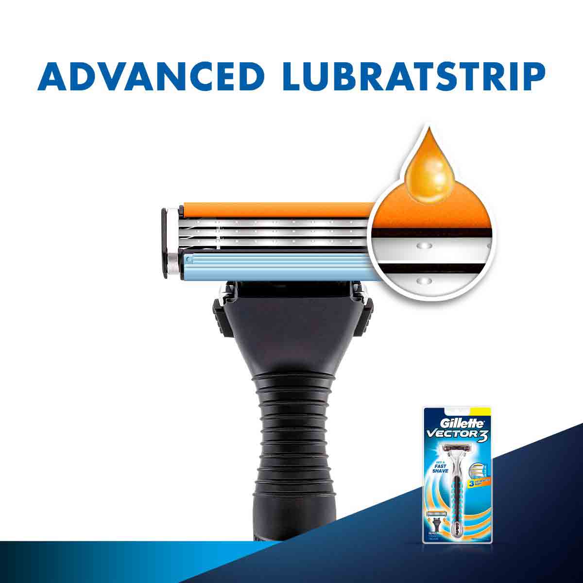 Gillette Vector 3 Razor, 1 Count, Pack of 1 Gillette Vector 3 Razor, 1 Count, Pack of 1