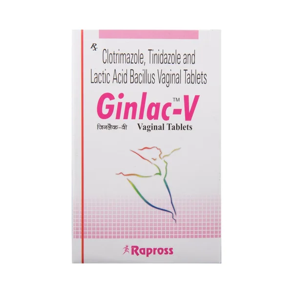 Ginlac-V Vaginal Tablet 4's, Pack of 4