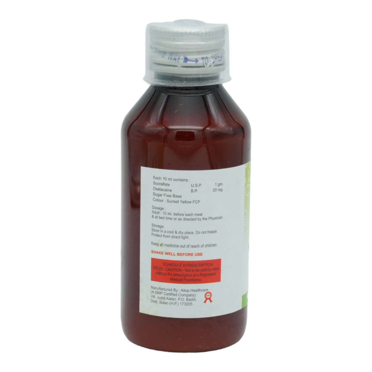 Gitagel Mint Flavour Suspension 100 ml, Pack of 1 Gitagel Mint Flavour Suspension 100 ml, Pack of 1