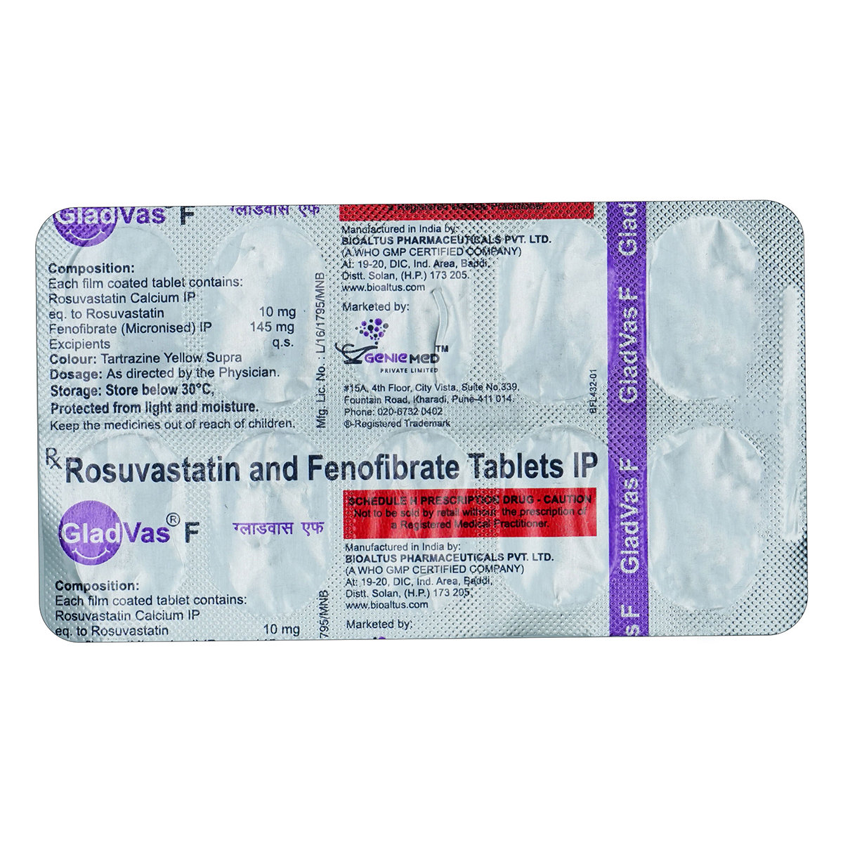 Gladvas F Tablet 10's, Pack of 10 Gladvas F Tablet 10's, Pack of 10