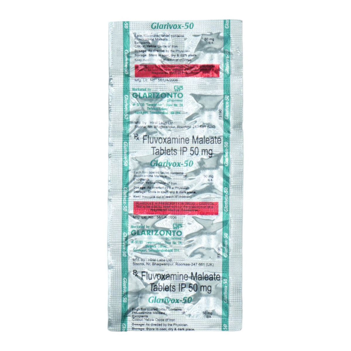 Buy Glarivox-50 Tablet 10's Online