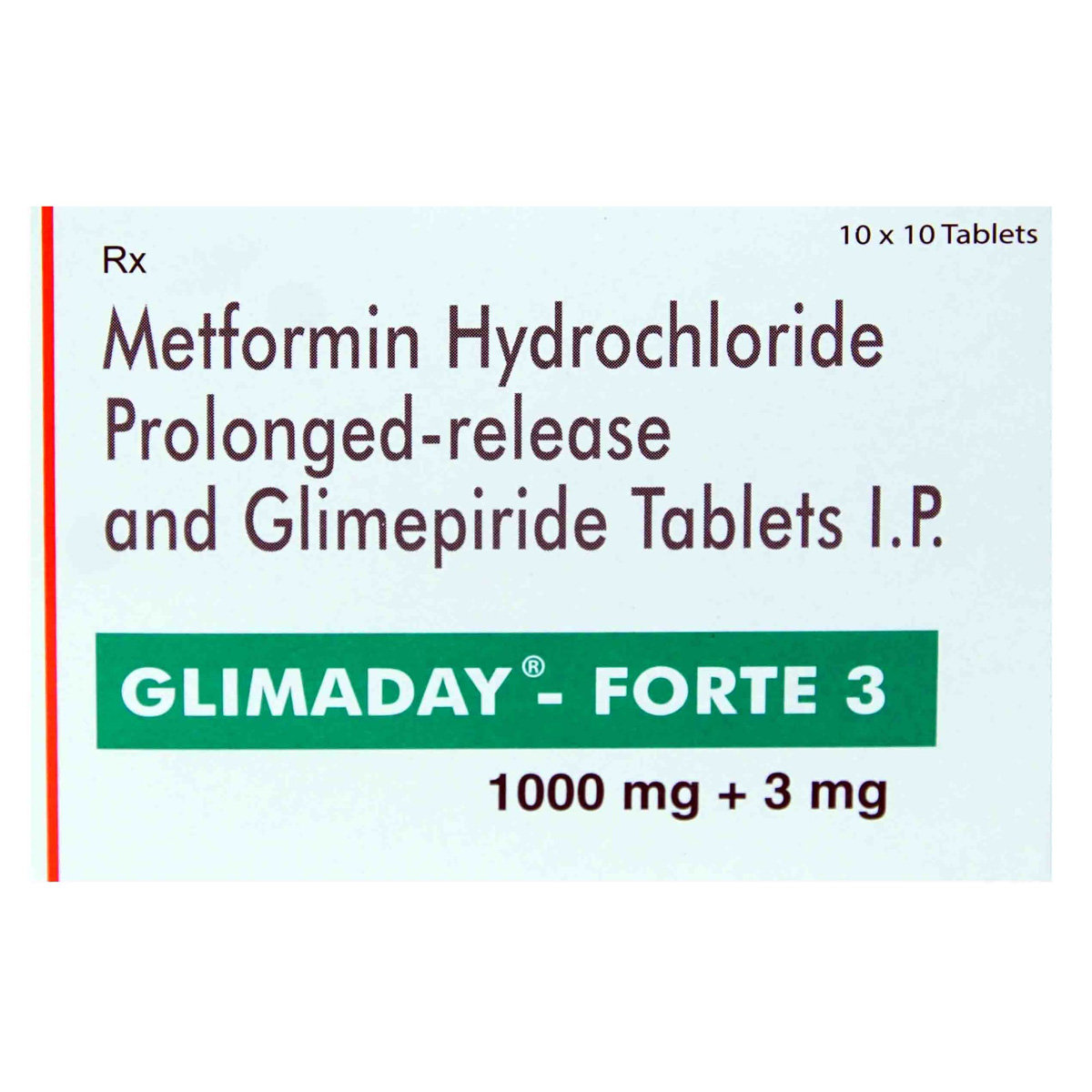 Glimaday-Forte 3 Tablet 10's, Pack of 10 TABLETS Glimaday-Forte 3 Tablet 10's, Pack of 10 TABLETS
