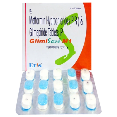 Glimisave M 1 Tablet 15's, Pack of 15 TABLETS