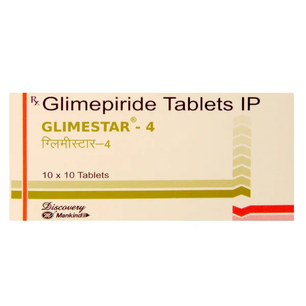 Glimestar 4 mg Tablet 10's, Pack of 10 TABLETS