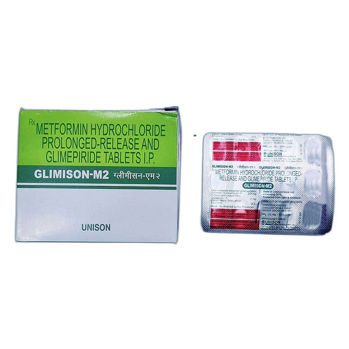 Glimison-M2 Tablet 15's, Pack of 15 TabletS Glimison-M2 Tablet 15's, Pack of 15 TabletS