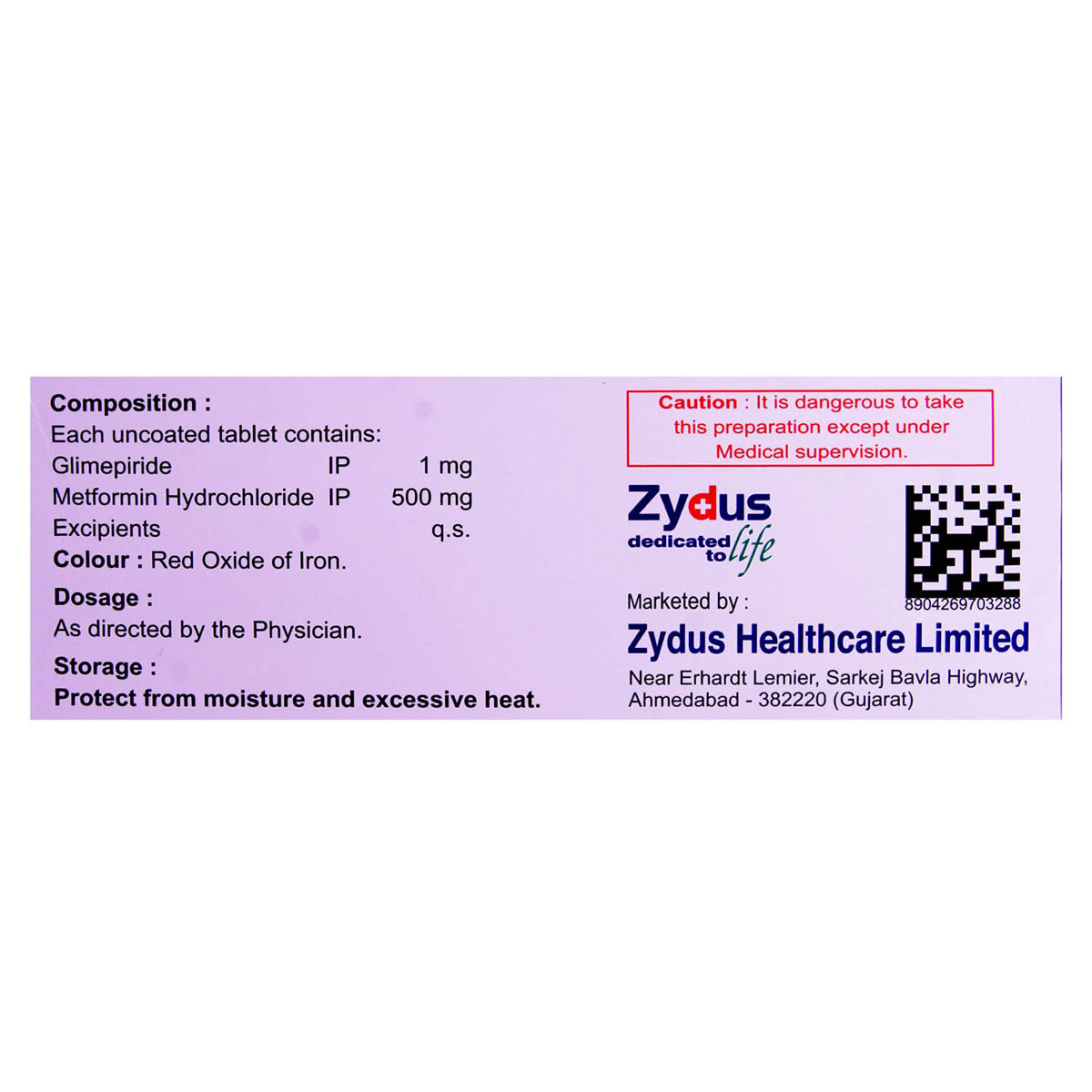 Glimp M 1 Tablet 10's, Pack of 10 TABLETS Glimp M 1 Tablet 10's, Pack of 10 TABLETS