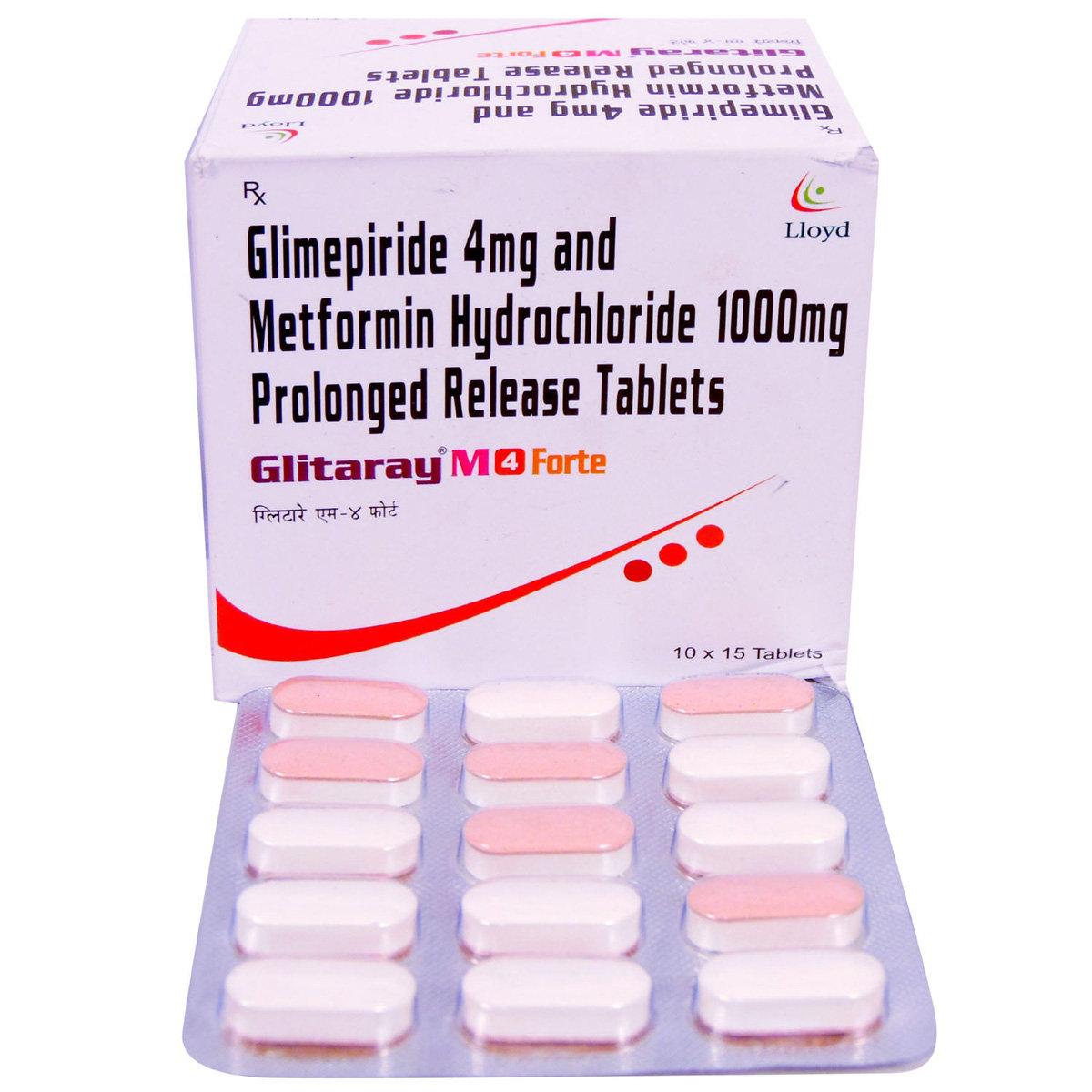 Glitaray M 4 Forte Tablet 15's, Pack of 15 TABLETS Glitaray M 4 Forte Tablet 15's, Pack of 15 TABLETS