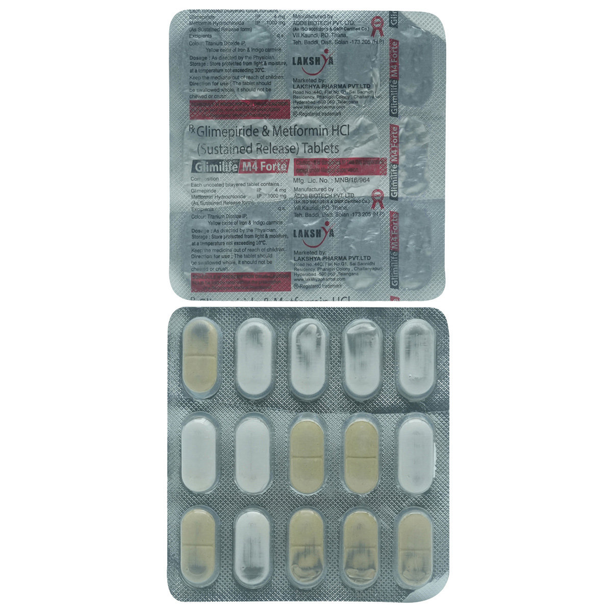 GLIMILIFE M4 FORTE TABLETS 15'S, Pack of 15 TABLETS GLIMILIFE M4 FORTE TABLETS 15'S, Pack of 15 TABLETS