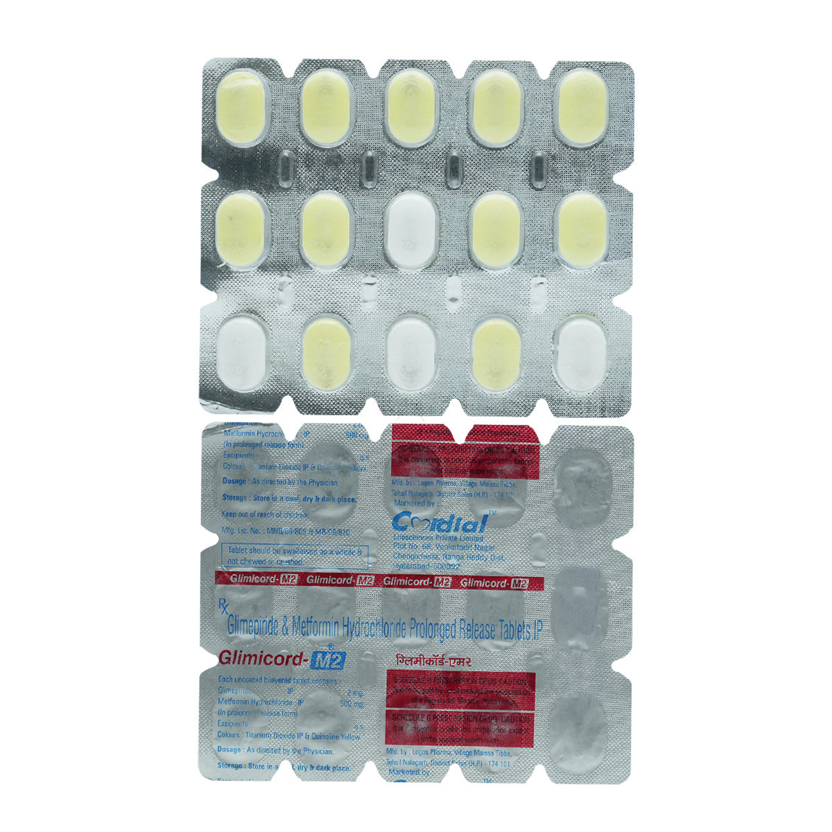 Glimicord M2 Tablet 15's, Pack of 15 TABLETS Glimicord M2 Tablet 15's, Pack of 15 TABLETS