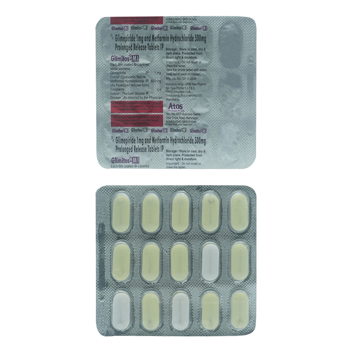 Glimitos-M1 Tablet 15's, Pack of 15 TABLETS Glimitos-M1 Tablet 15's, Pack of 15 TABLETS