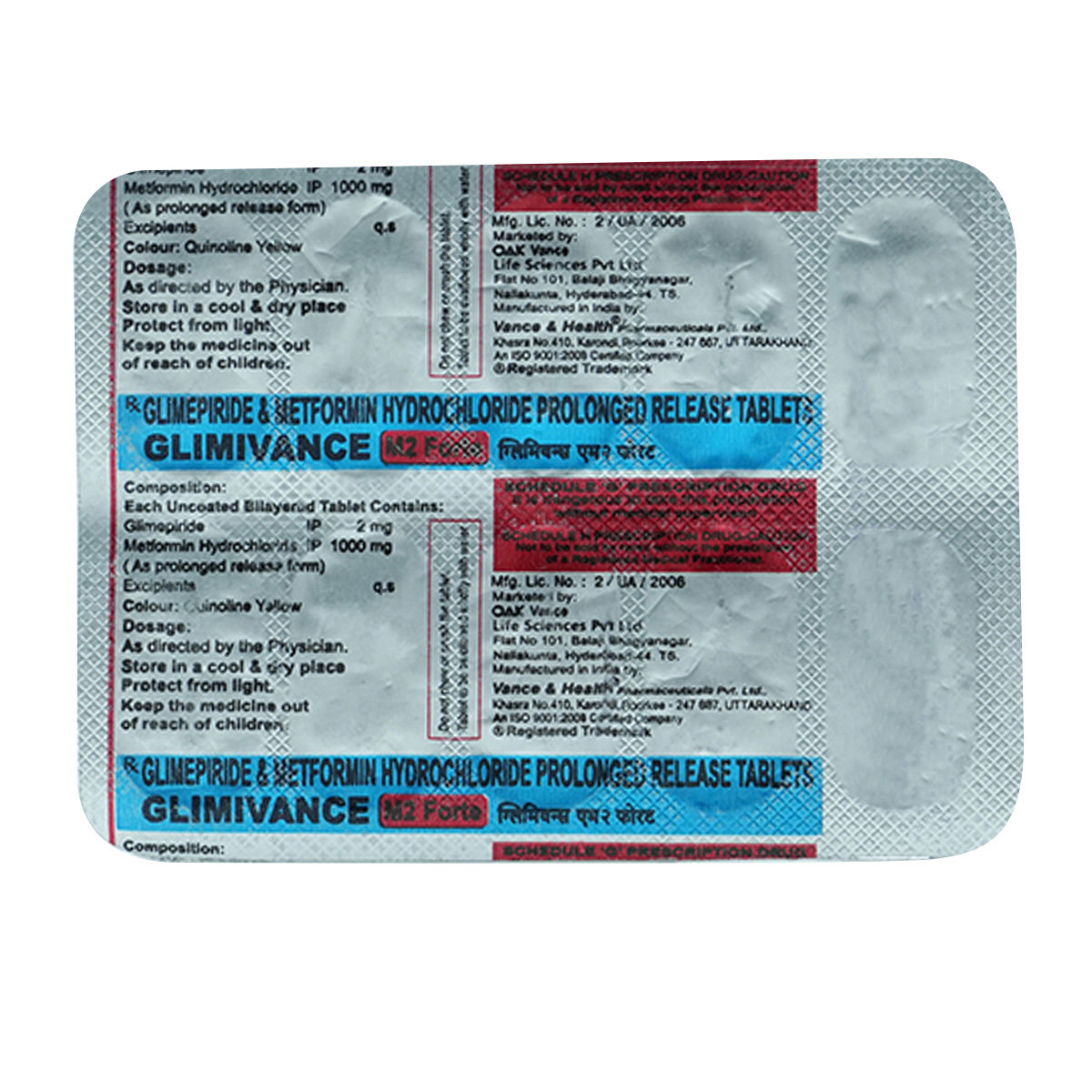 Glimivance M2 Forte Tablet 10's, Pack of 10 TabletS Glimivance M2 Forte Tablet 10's, Pack of 10 TabletS