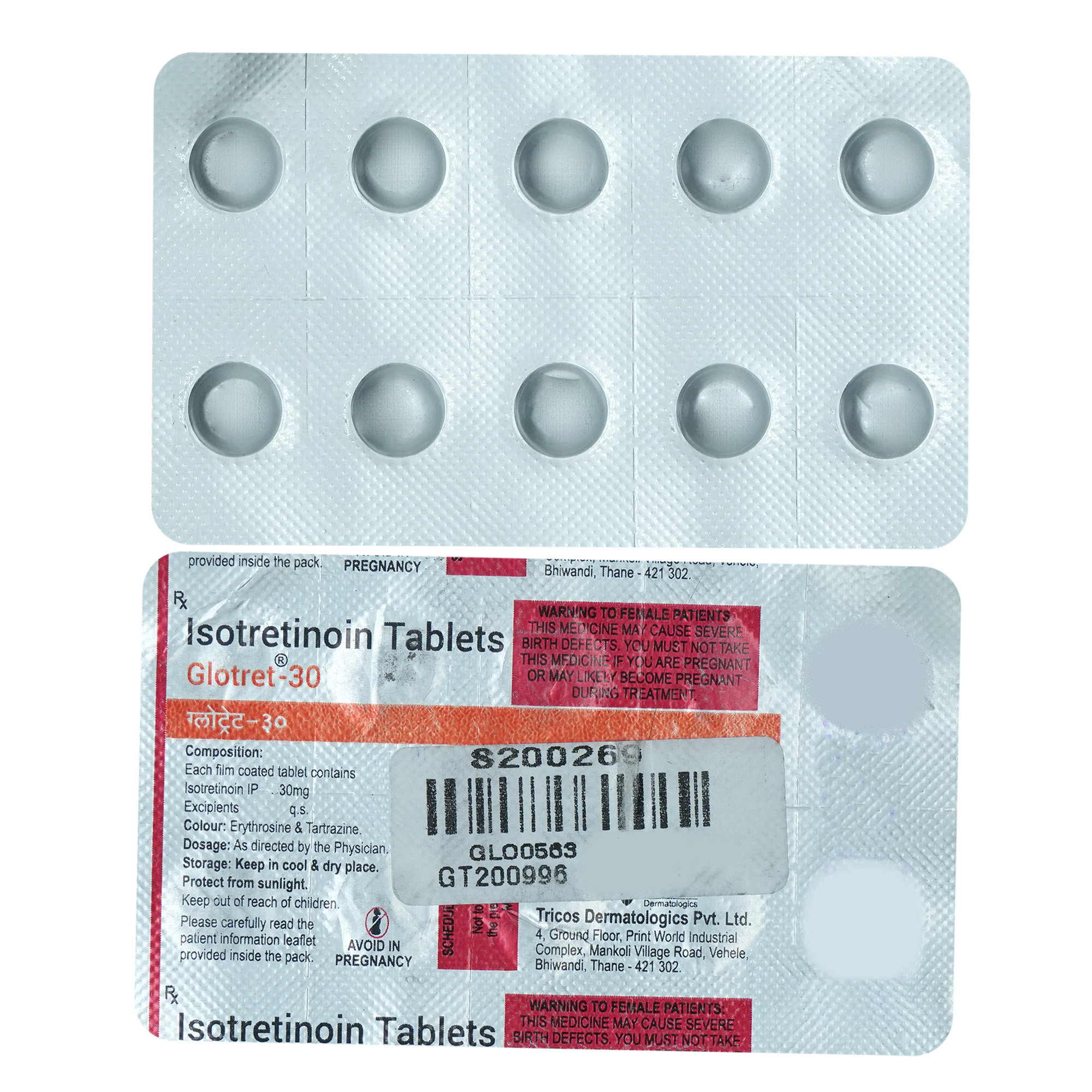 Glotret-30 Tablet 10's, Pack of 10 TabletS Glotret-30 Tablet 10's, Pack of 10 TabletS