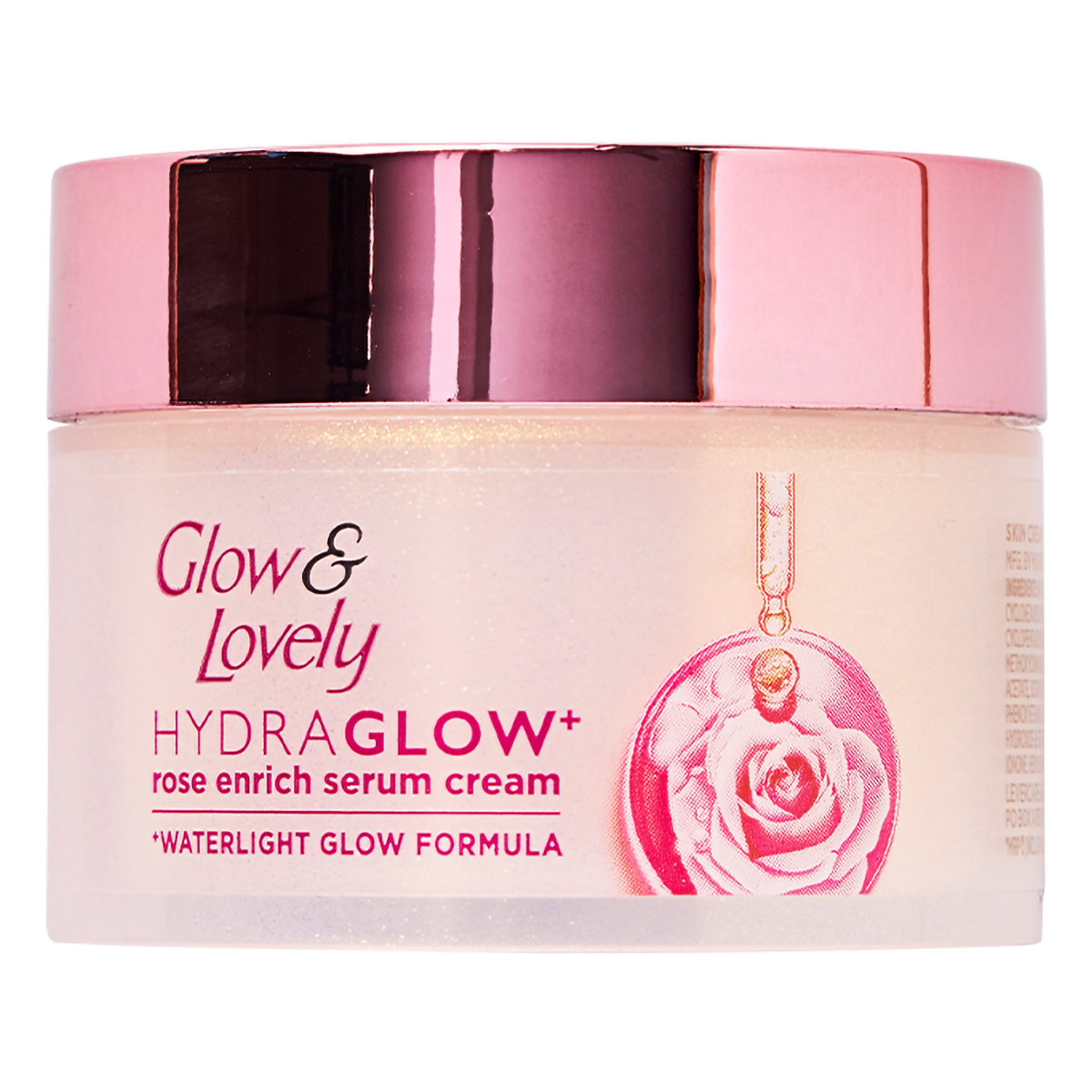 Glow & Lovely Hydra Glow+ Rose Enrich Serum Cream 50 gm | WaterLight Glow Formula | 24Hr Hydration | 2X Brightening Power, Pack of 1 Glow & Lovely Hydra Glow+ Rose Enrich Serum Cream 50 gm | WaterLight Glow Formula | 24Hr Hydration | 2X Brightening Power, Pack of 1