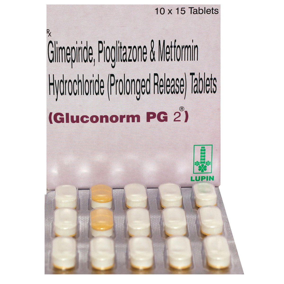 Gluconorm PG 2 Tablet 15's, Pack of 15 TABLETS Gluconorm PG 2 Tablet 15's, Pack of 15 TABLETS