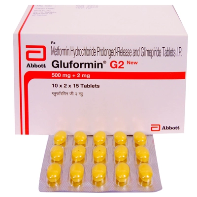 Gluformin G 2 Tablet 15's, Pack of 15 TABLETS