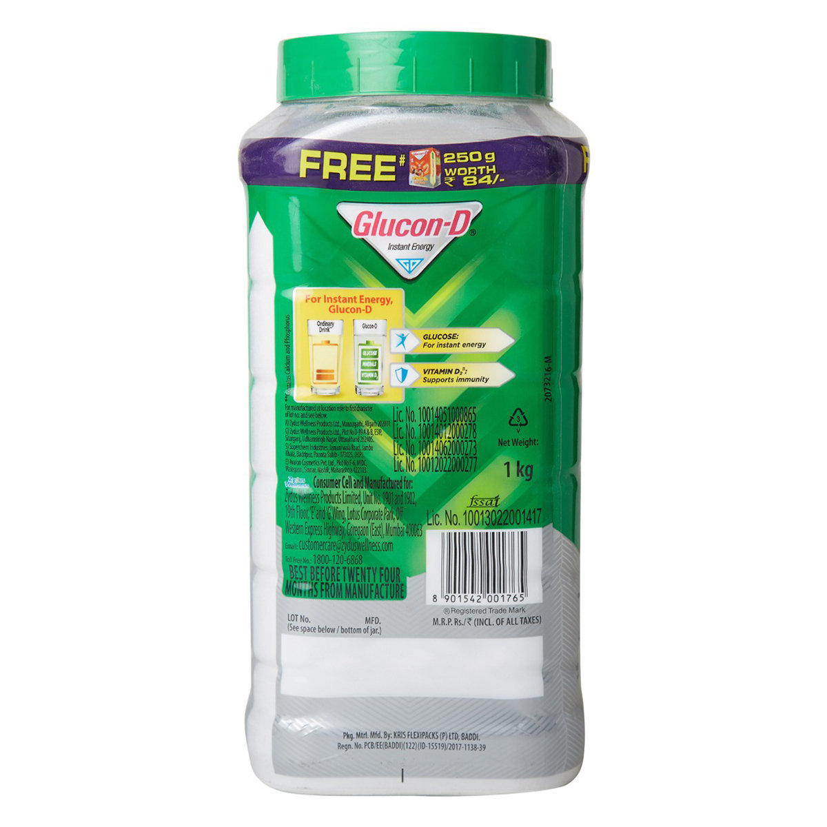 Glucon-D Original Instant Energy Drink Powder, 1 kg Jar, Pack of 1 Glucon-D Original Instant Energy Drink Powder, 1 kg Jar, Pack of 1