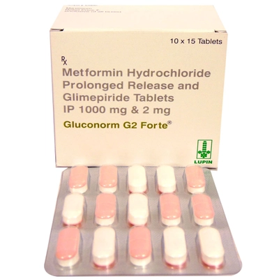 Gluconorm G2 Forte Tablet 15's, Pack of 15 TABLETS