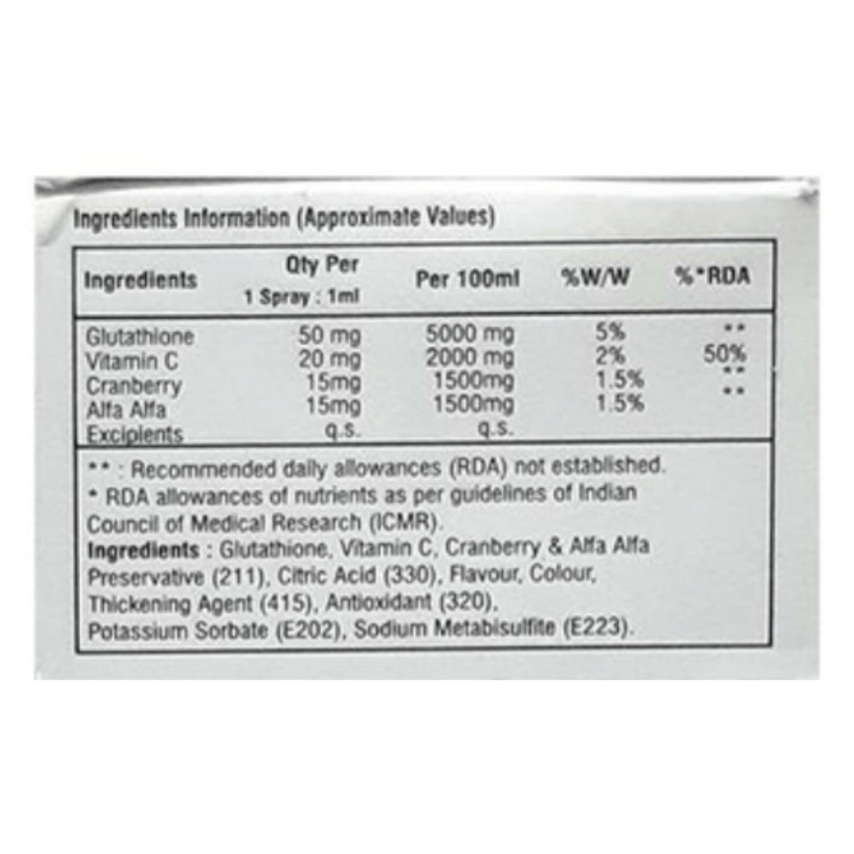 Glu-Cell Intra Oral Spray 100 ml, Pack of 1 SPRAY Glu-Cell Intra Oral Spray 100 ml, Pack of 1 SPRAY