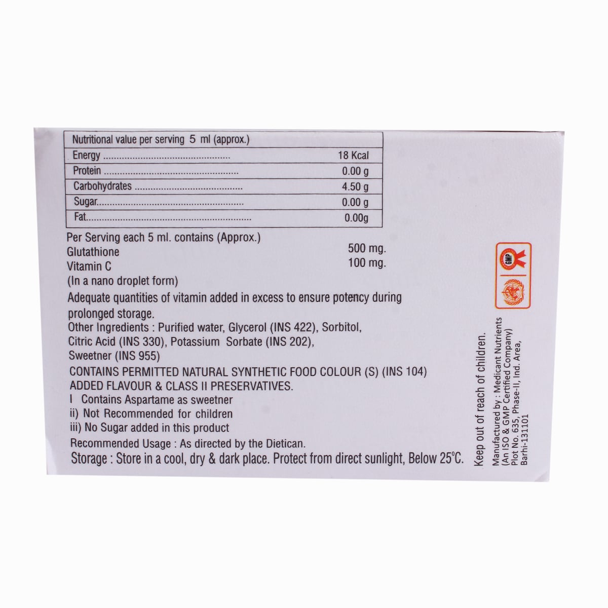 Glucy Shot Oral Solution 5ml, Pack of 1 Liquid Glucy Shot Oral Solution 5ml, Pack of 1 Liquid