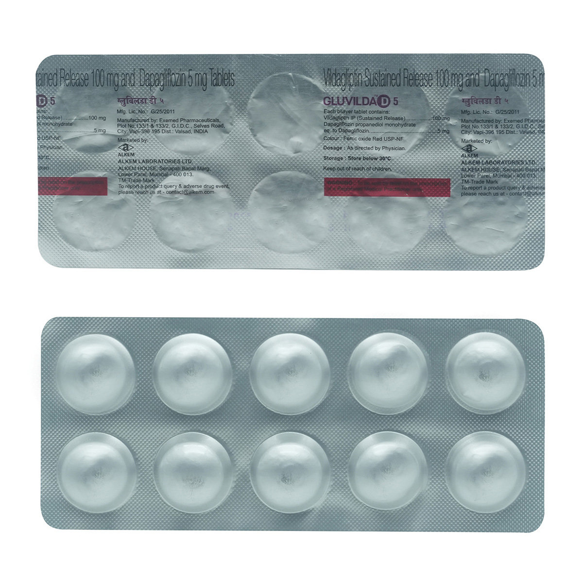 Gluvilda D 5 Tablet 10's, Pack of 10 Gluvilda D 5 Tablet 10's, Pack of 10