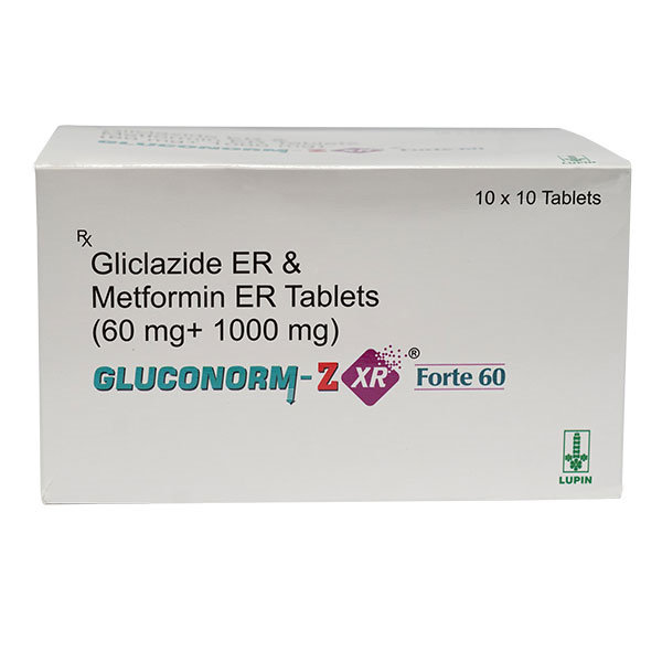 Gluconorm-Z XR Forte 60 mg Tablet 10's, Pack of 10 TabletS Gluconorm-Z XR Forte 60 mg Tablet 10's, Pack of 10 TabletS