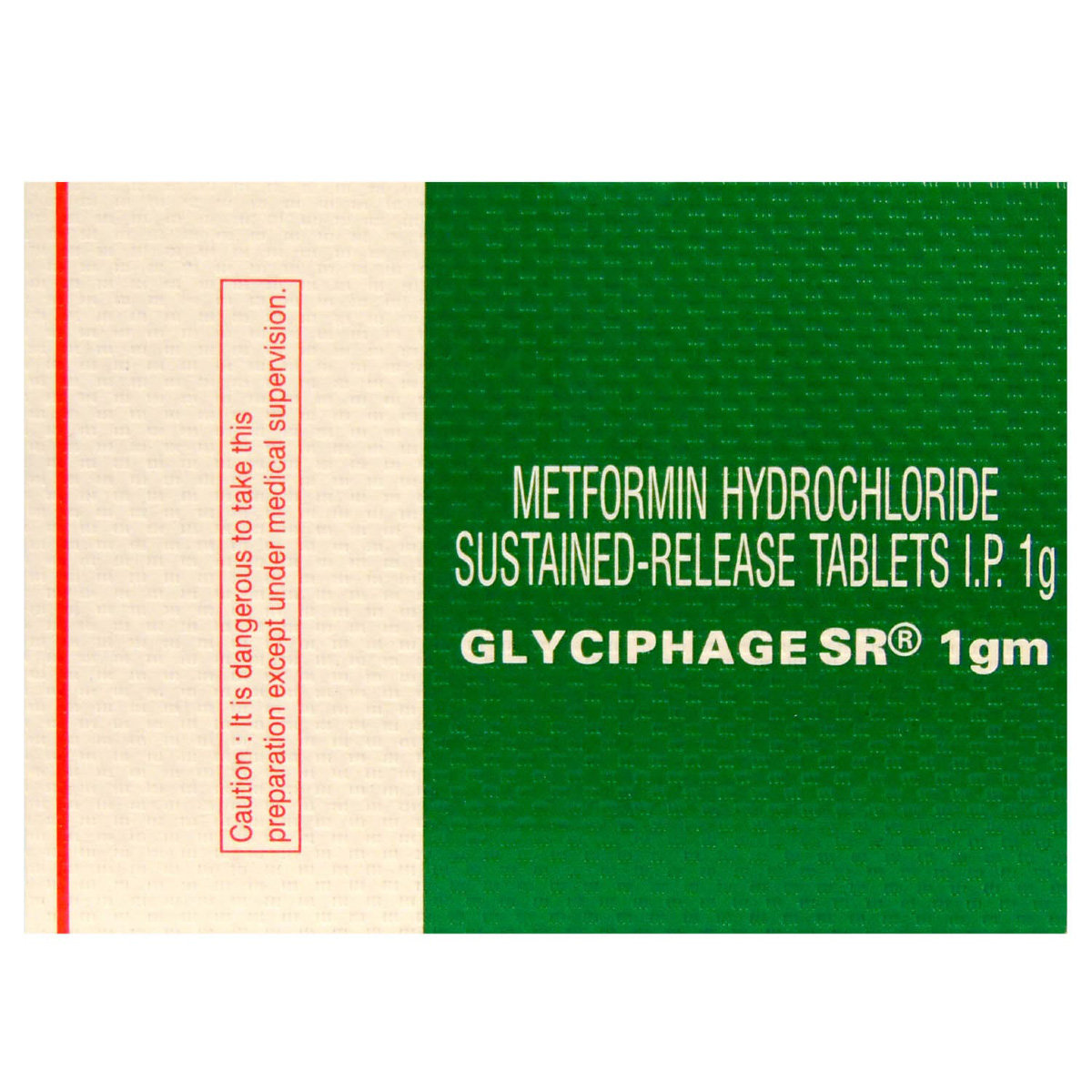 Glyciphage SR 1 gm Tablet 10's, Pack of 10 TABLETS Glyciphage SR 1 gm Tablet 10's, Pack of 10 TABLETS