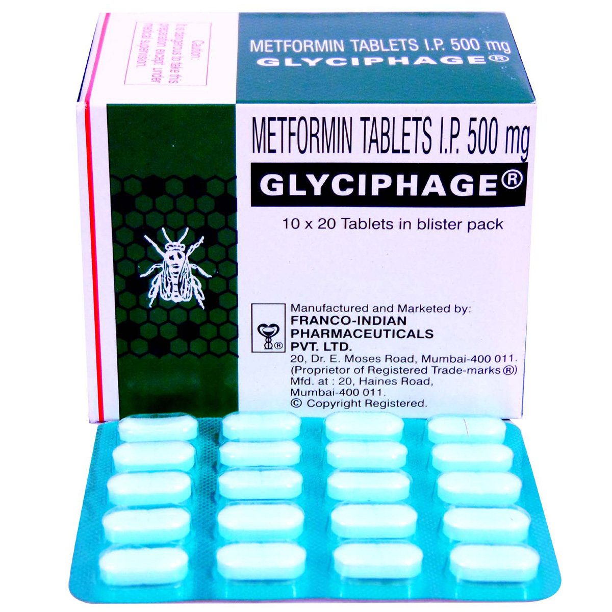 Glyciphage Tablet 20's, Pack of 20 TABLETS Glyciphage Tablet 20's, Pack of 20 TABLETS
