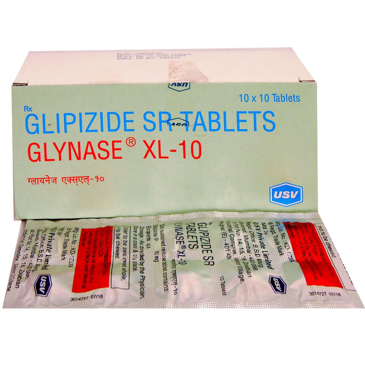 Buy Glynase XL-10 Tablet 10's Online