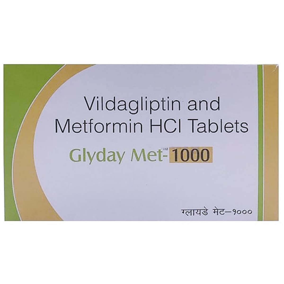 Glyday Met-1000 Tablet 10's, Pack of 10 TABLETS Glyday Met-1000 Tablet 10's, Pack of 10 TABLETS