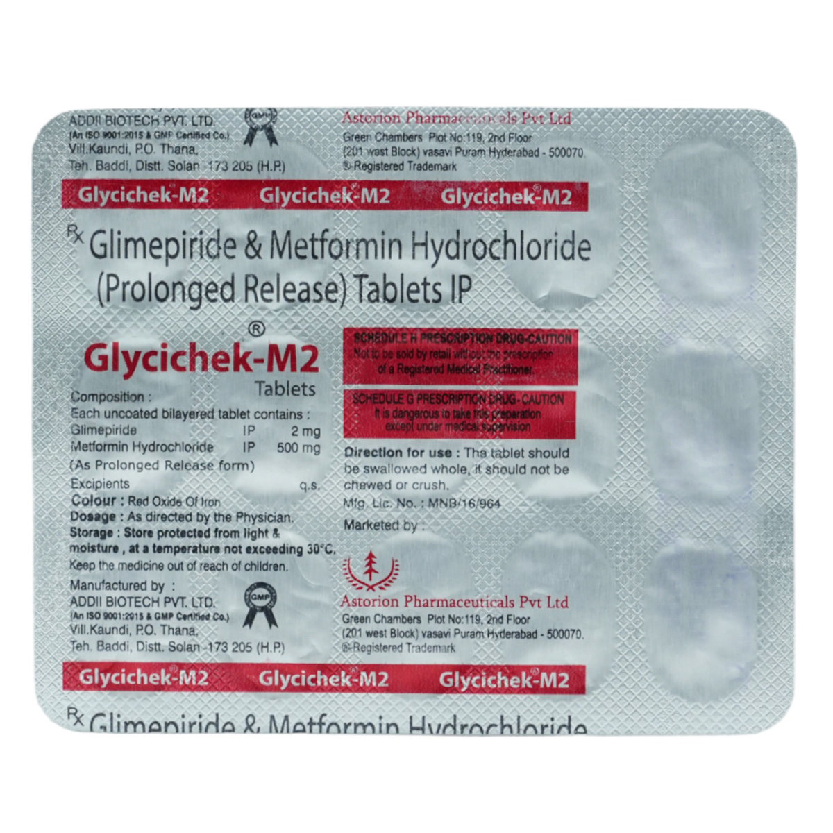 Glycichek-M2 Tablet 15's, Pack of 15 TabletS Glycichek-M2 Tablet 15's, Pack of 15 TabletS
