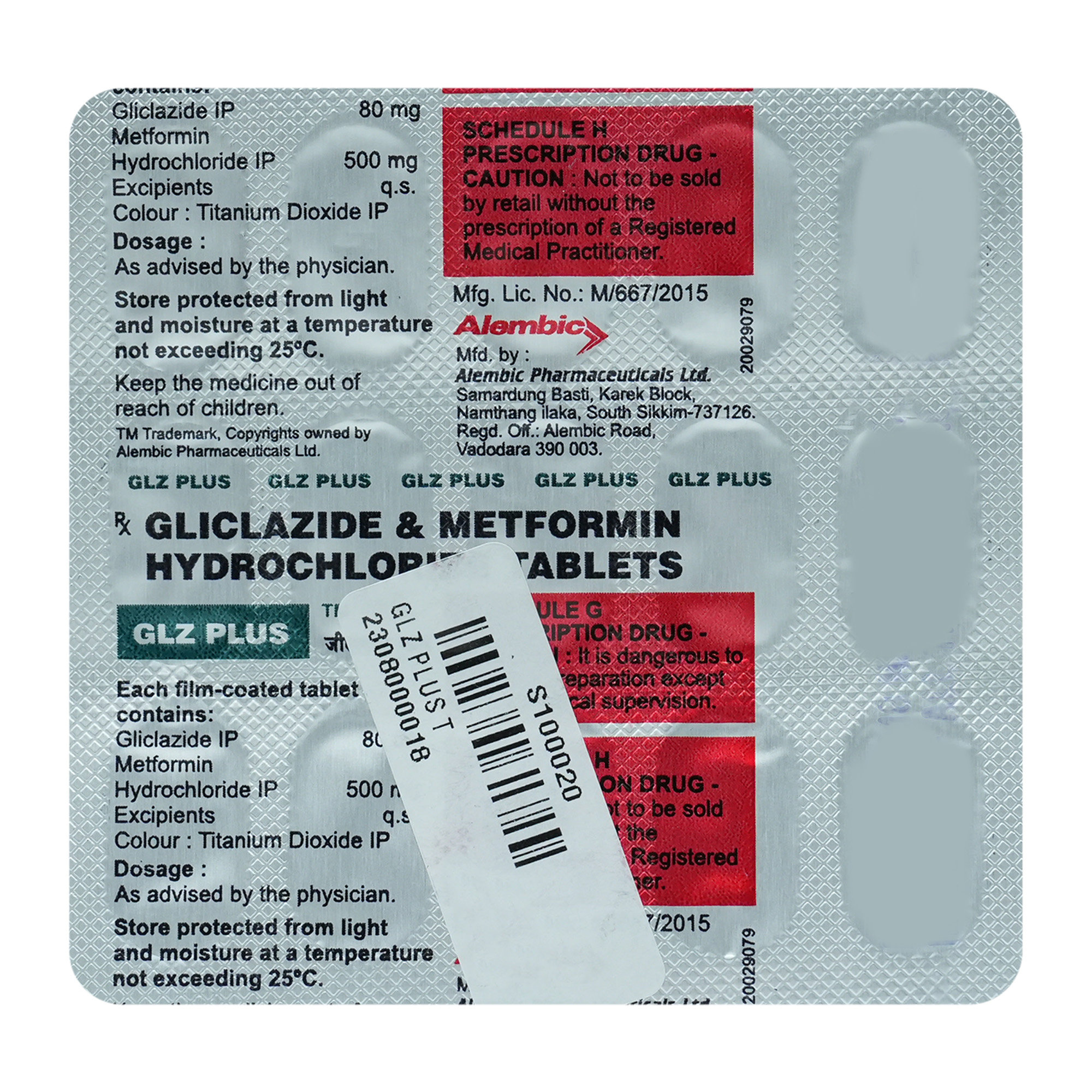 GLZ Plus Tablet 15's, Pack of 15 TABLETS GLZ Plus Tablet 15's, Pack of 15 TABLETS