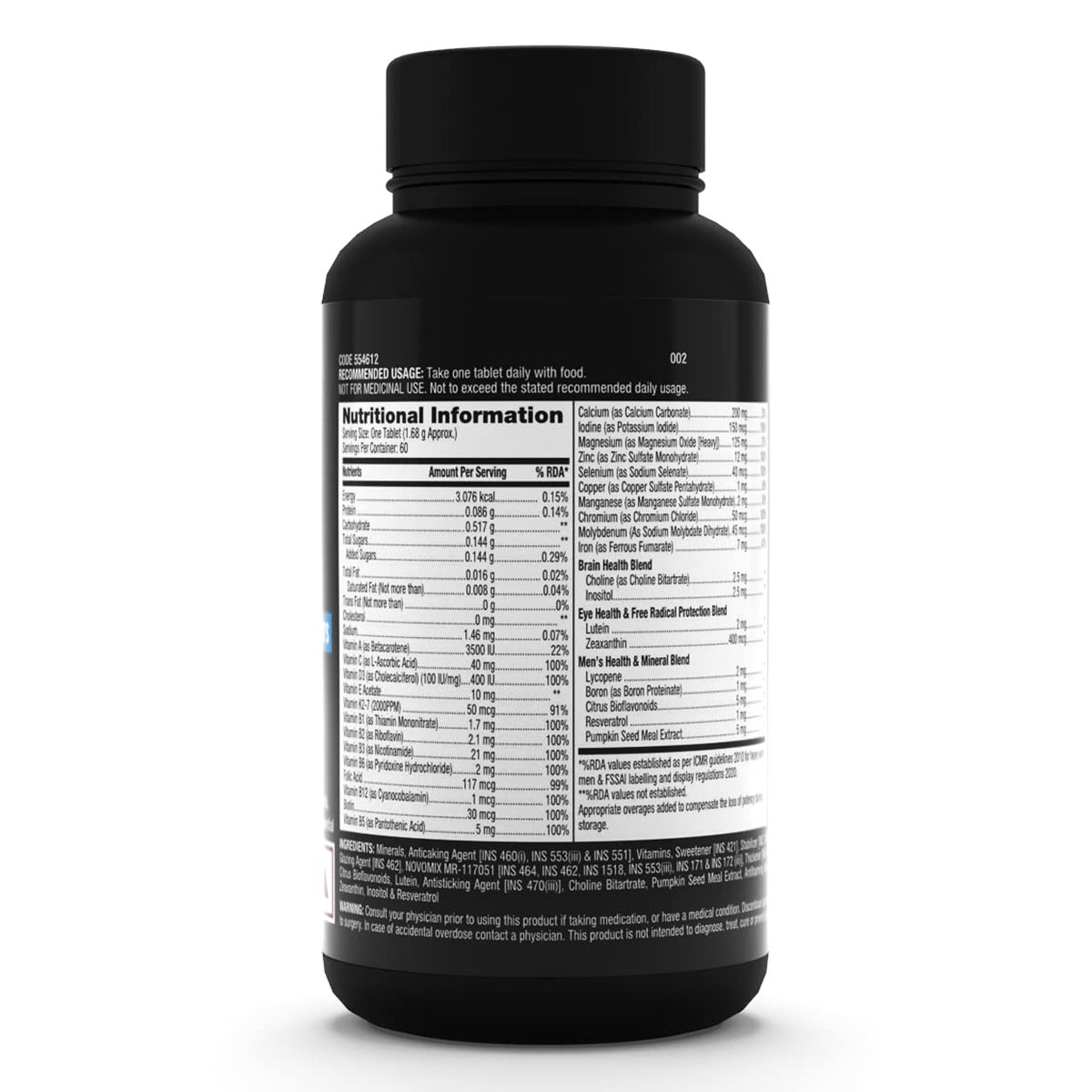 GNC Mega Men One Daily Multivitamin, 60 Tablets, Pack of 1 GNC Mega Men One Daily Multivitamin, 60 Tablets, Pack of 1