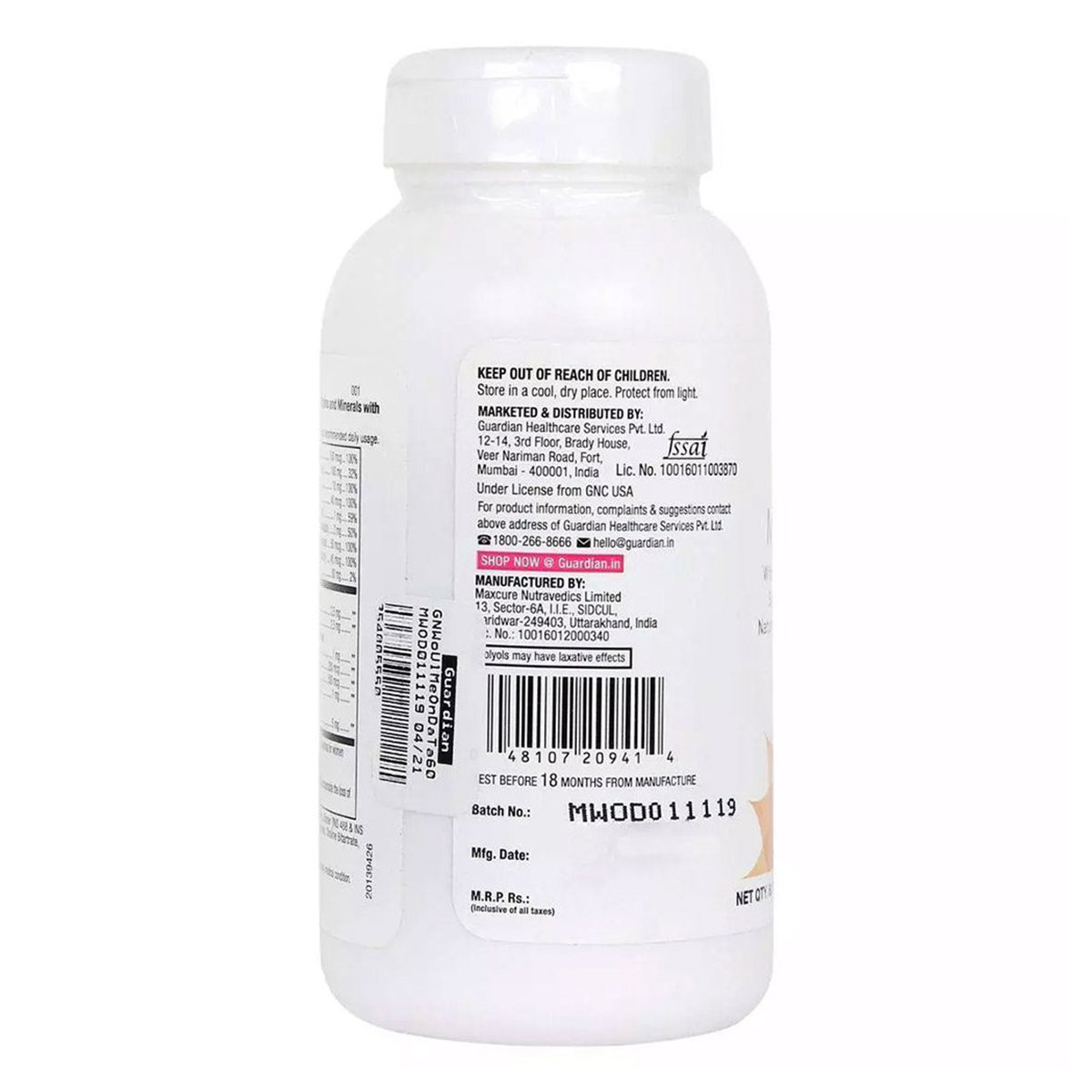 GNC Women's One Daily Multivitamin, 60 Tablets, Pack of 1 GNC Women's One Daily Multivitamin, 60 Tablets, Pack of 1