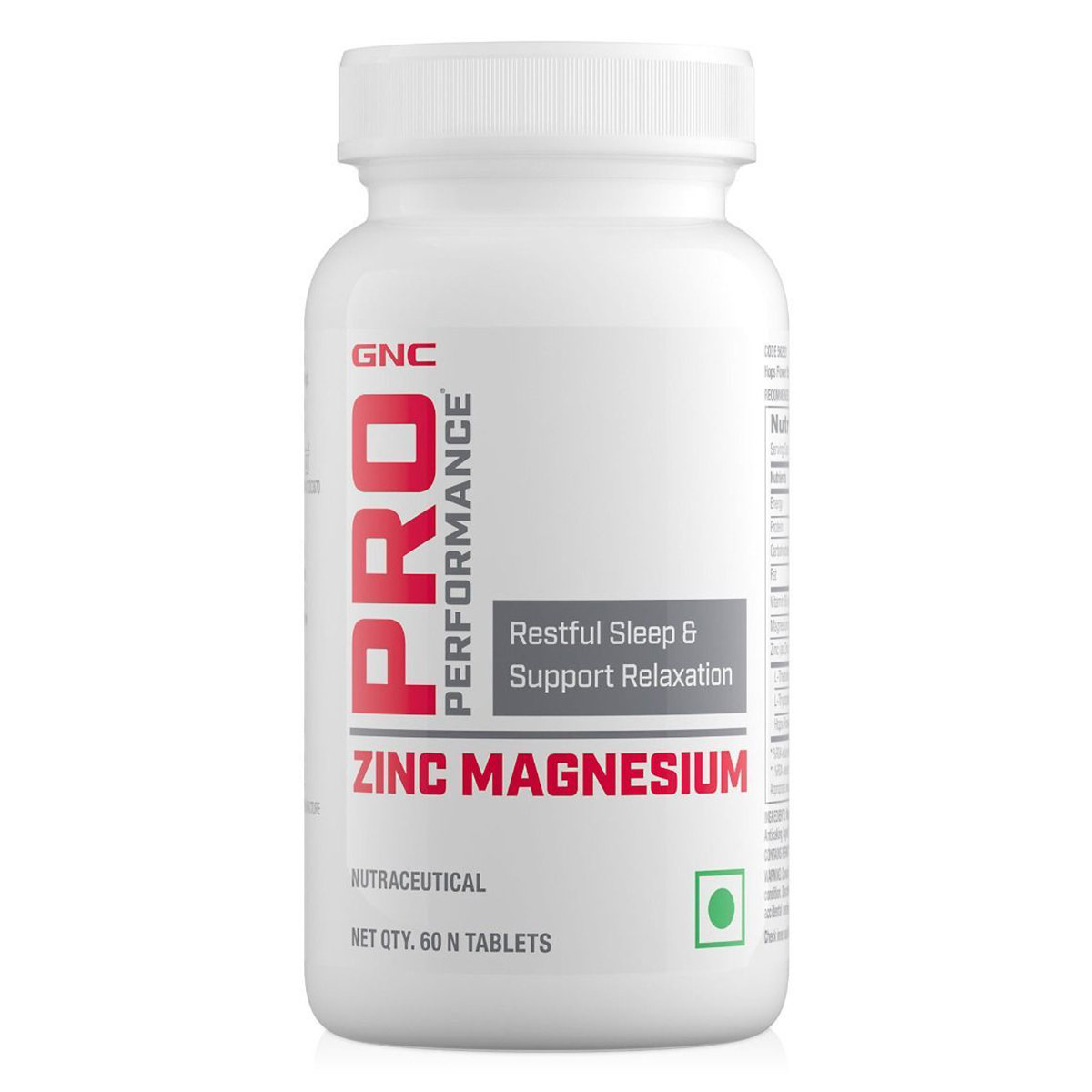 GNC Pro Performance Zinc Magnesium, 60 Tablets, Pack of 1 GNC Pro Performance Zinc Magnesium, 60 Tablets, Pack of 1