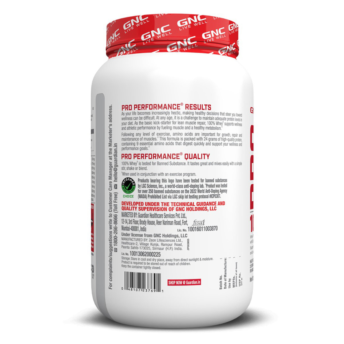 GNC Pro Performance 100% Whey Protein Mango Smoothie Flavour Powder, 0.907 kg, Pack of 1 GNC Pro Performance 100% Whey Protein Mango Smoothie Flavour Powder, 0.907 kg, Pack of 1