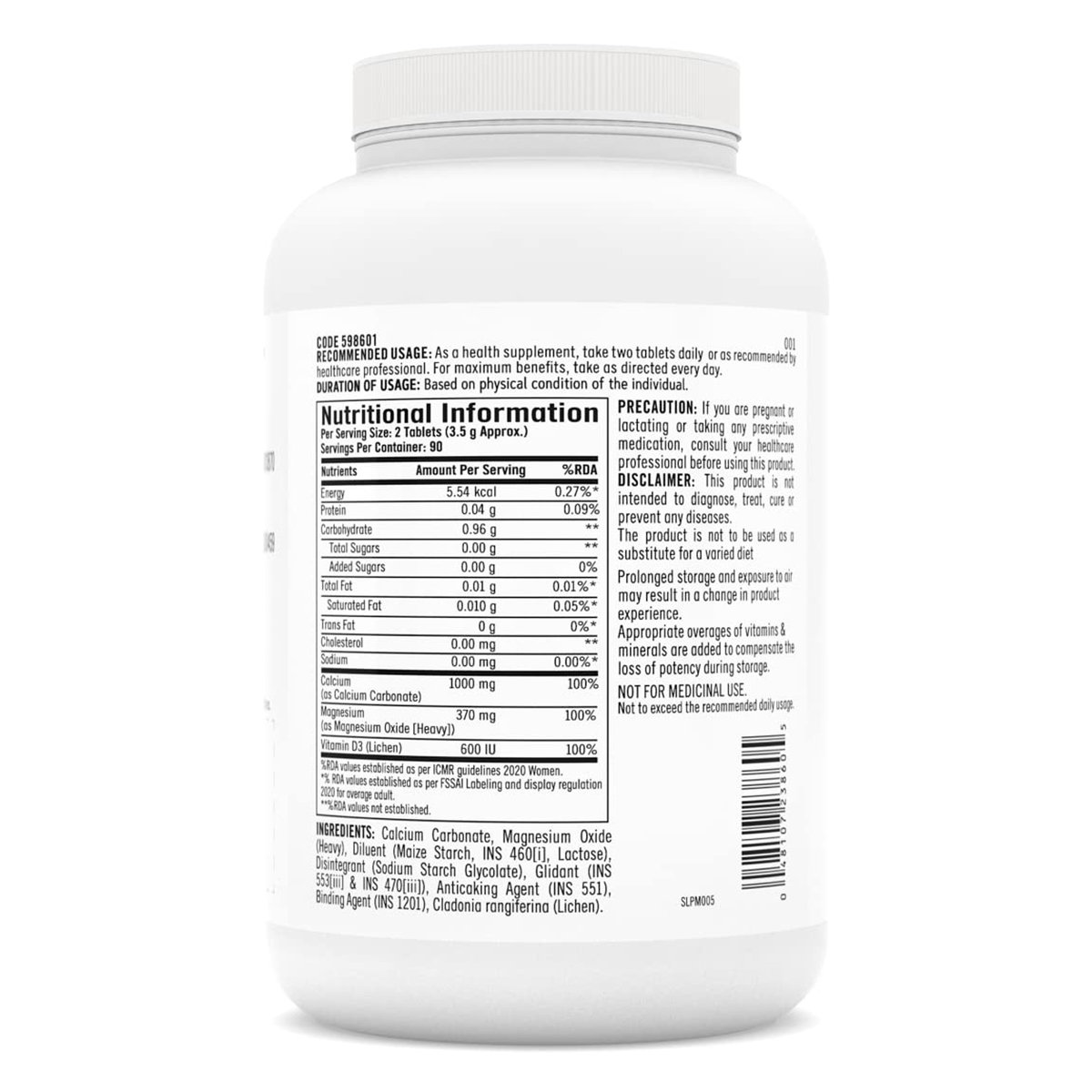GNC Calcium Plus 1000 mg with Magnesium & Vitamin D3, 180 Tablets, Pack of 1 GNC Calcium Plus 1000 mg with Magnesium & Vitamin D3, 180 Tablets, Pack of 1